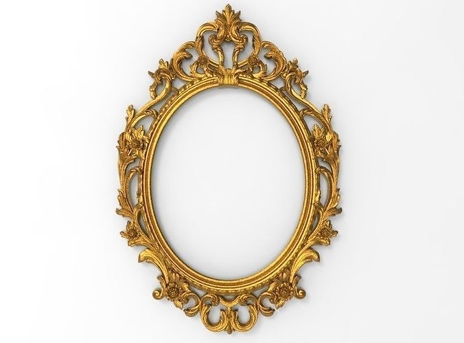 carved frame 3D model