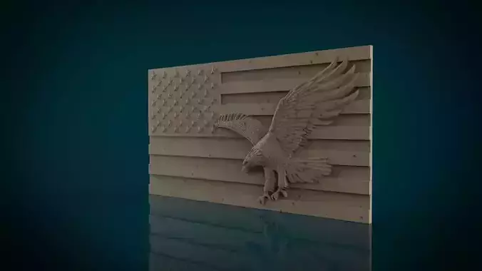 American Flag and Eagle