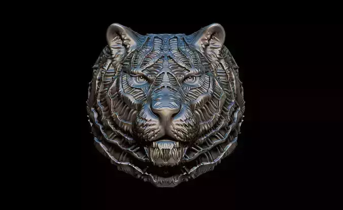 TIger ring 3D print model