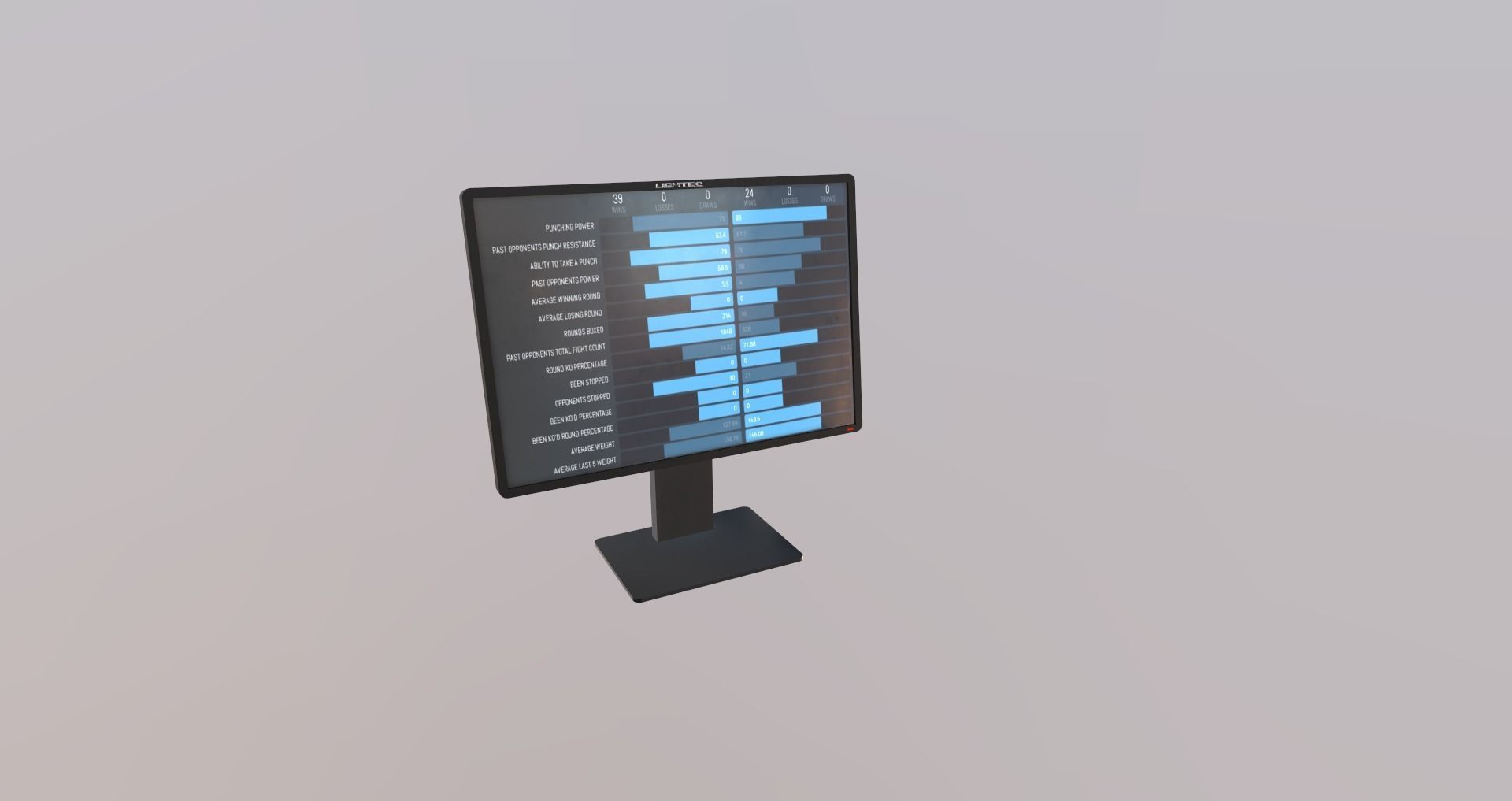 Low-Poly Boxing Arena Low-poly 3D model_22