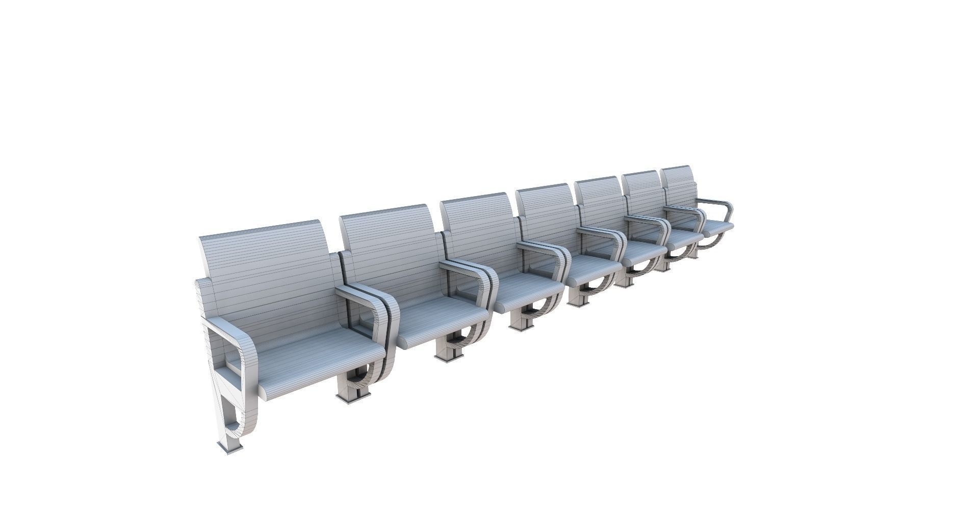 Low-Poly Boxing Arena Low-poly 3D model_31