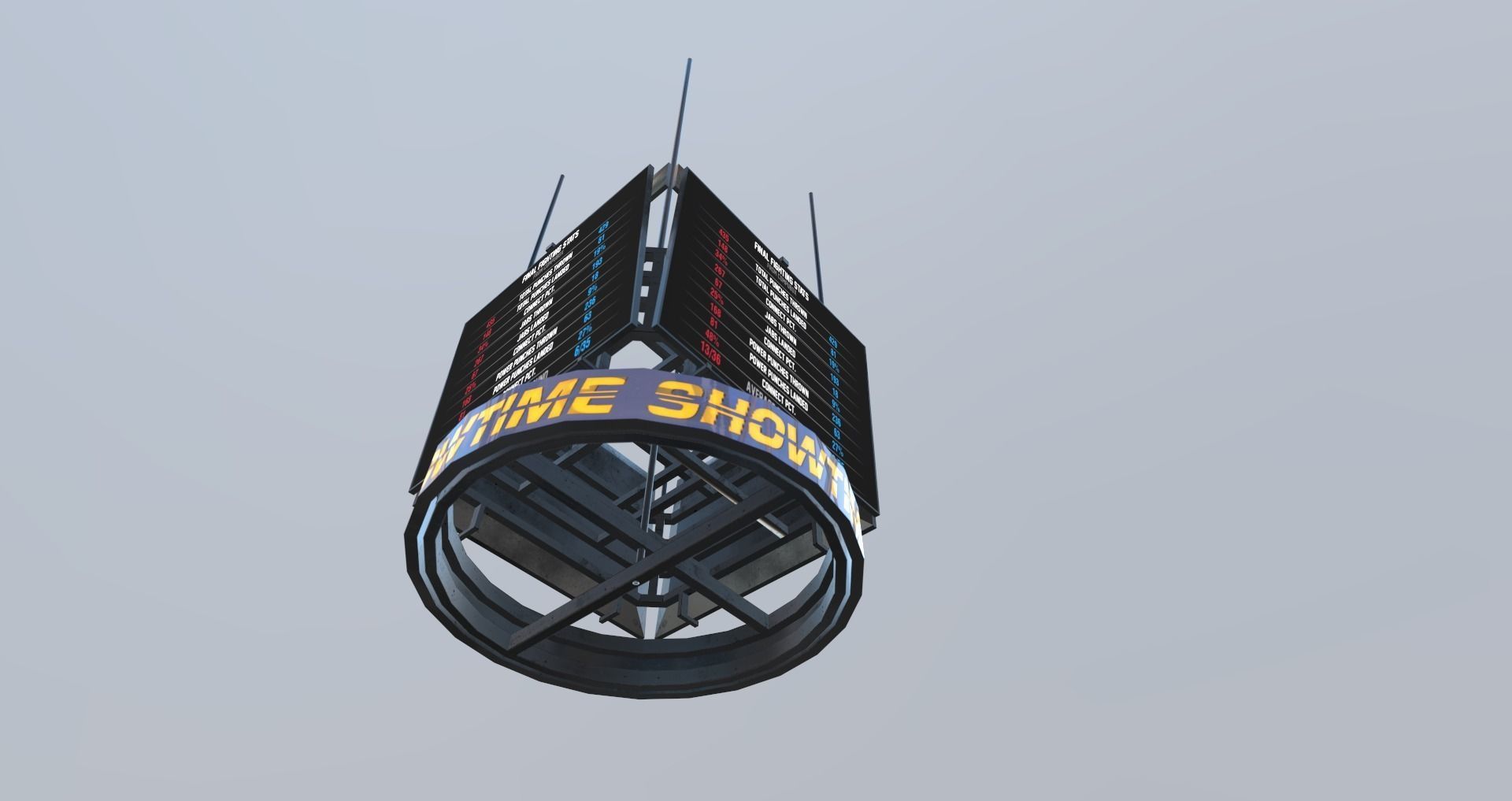 Low-Poly Boxing Arena Low-poly 3D model_27