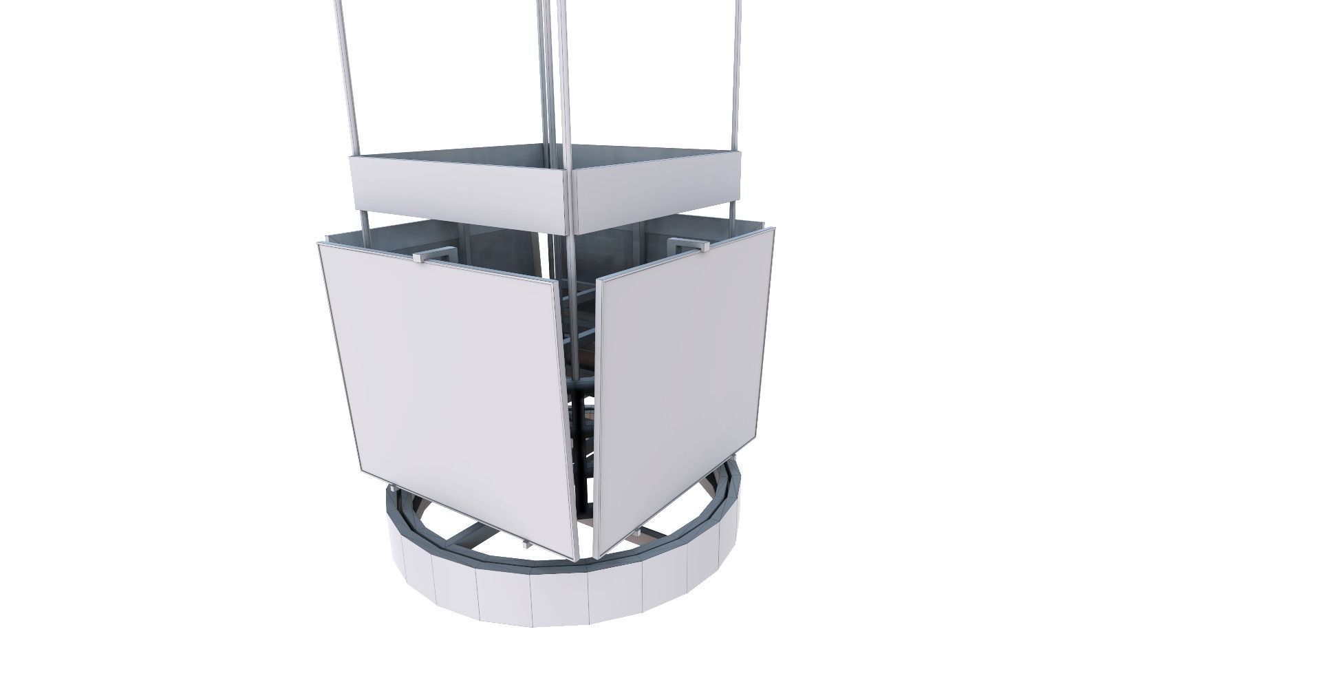 Low-Poly Boxing Arena Low-poly 3D model_28