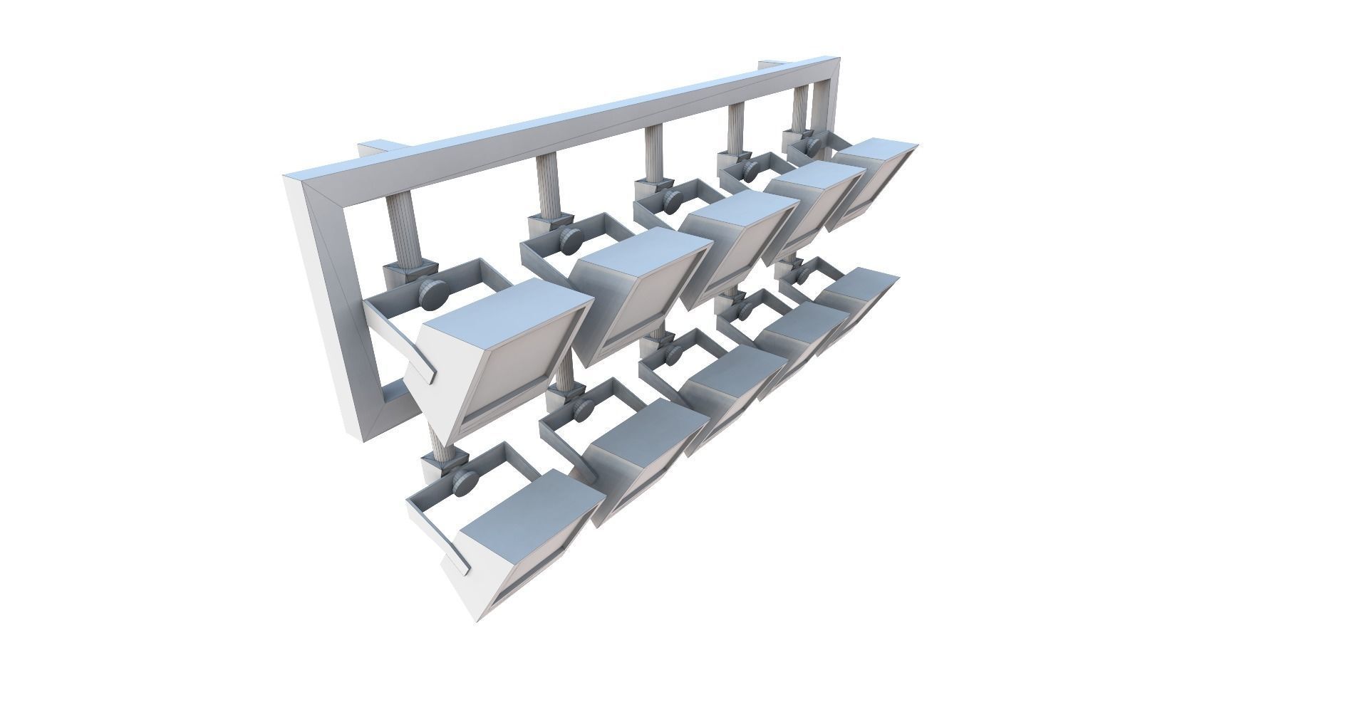 Low-Poly Boxing Arena Low-poly 3D model_19