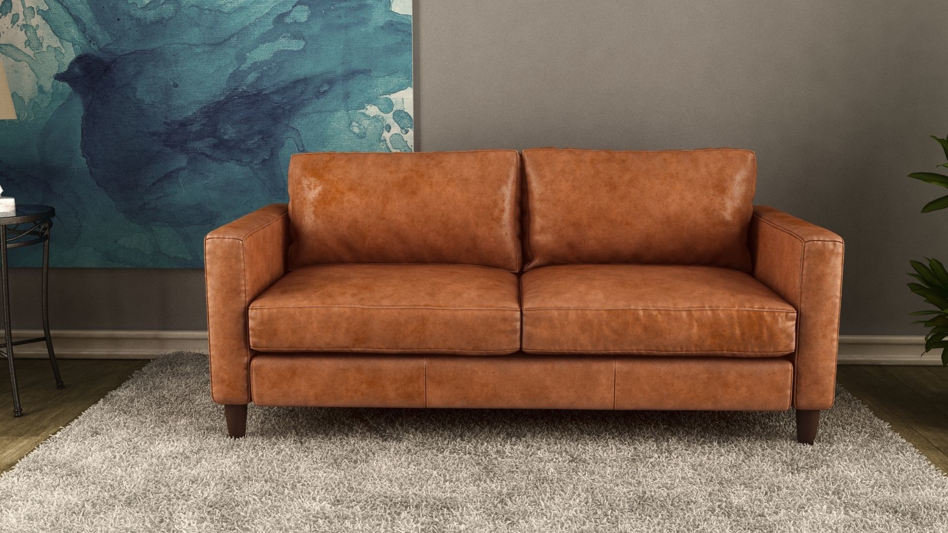 Sofa camel 3D model_1