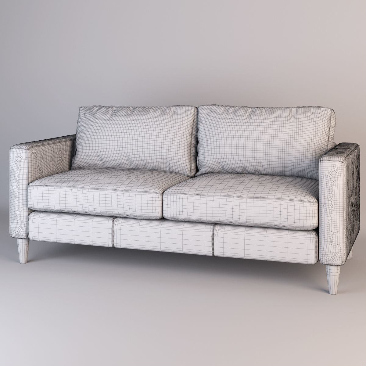 Sofa camel 3D model_3