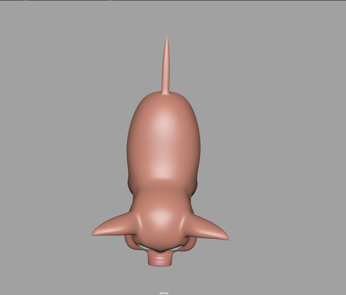 Pig cartoon 3D model_15