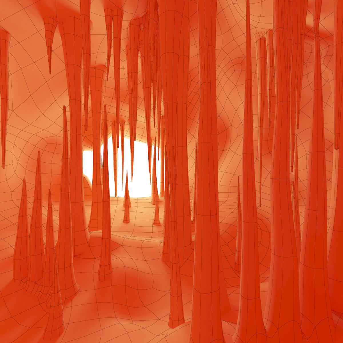 Cave stone constructor  n2  3D model_9