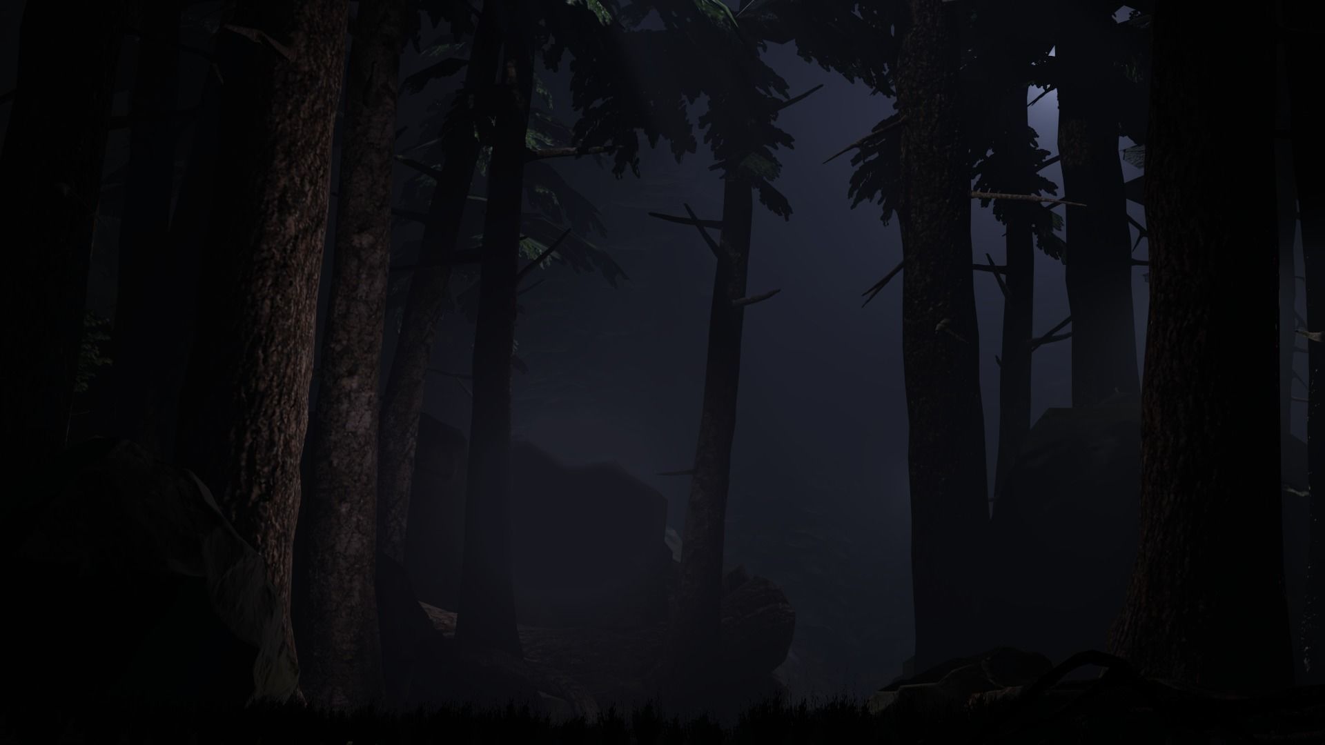 Realistic Forest Pack Low-poly 3D model_1