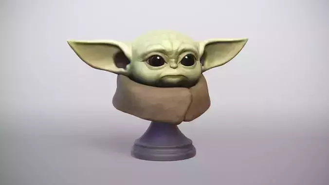 Baby Yoda - Star Wars The Mandalorian - printable 3D print model
