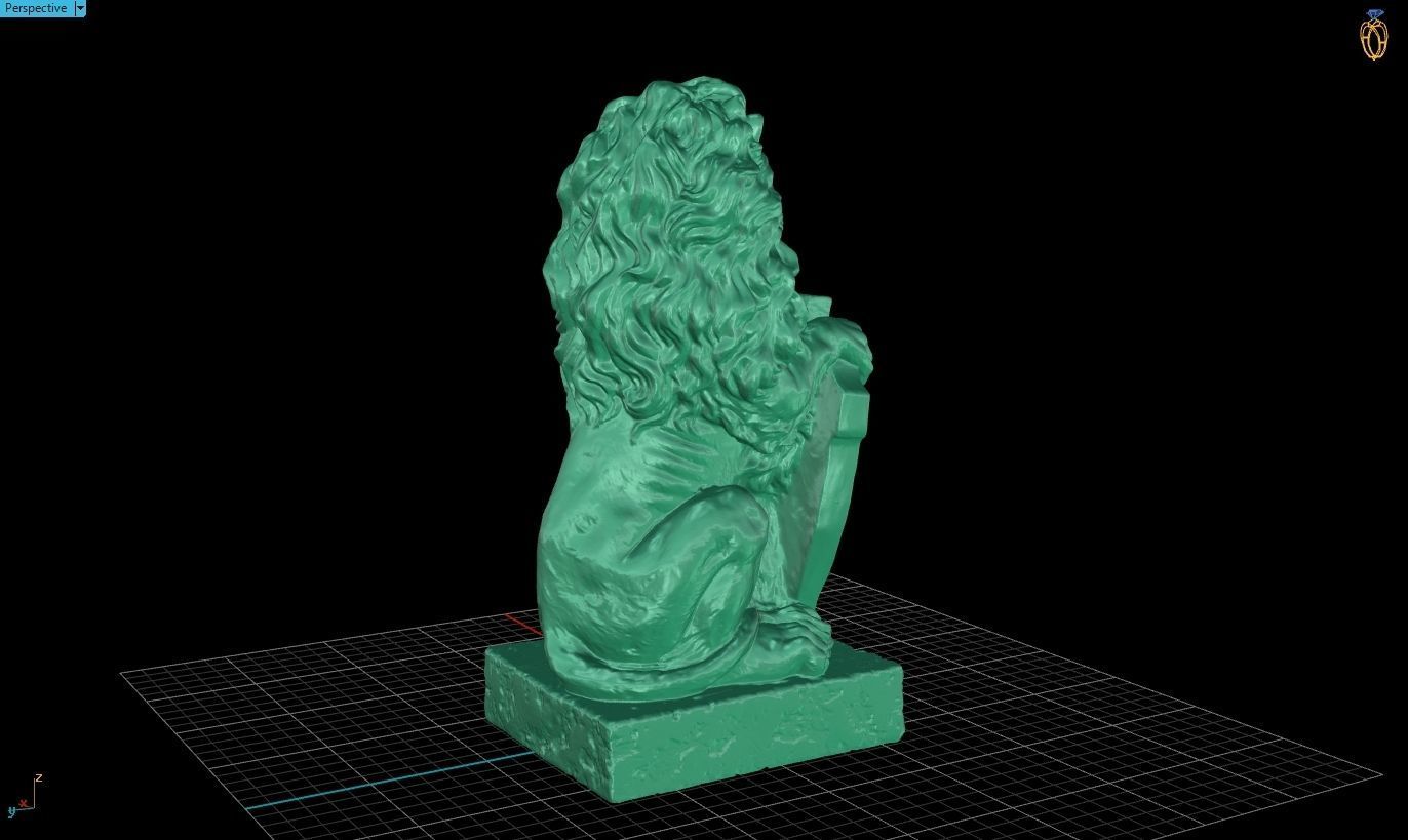 Lion Statue 3D Print Model 3D print model_9