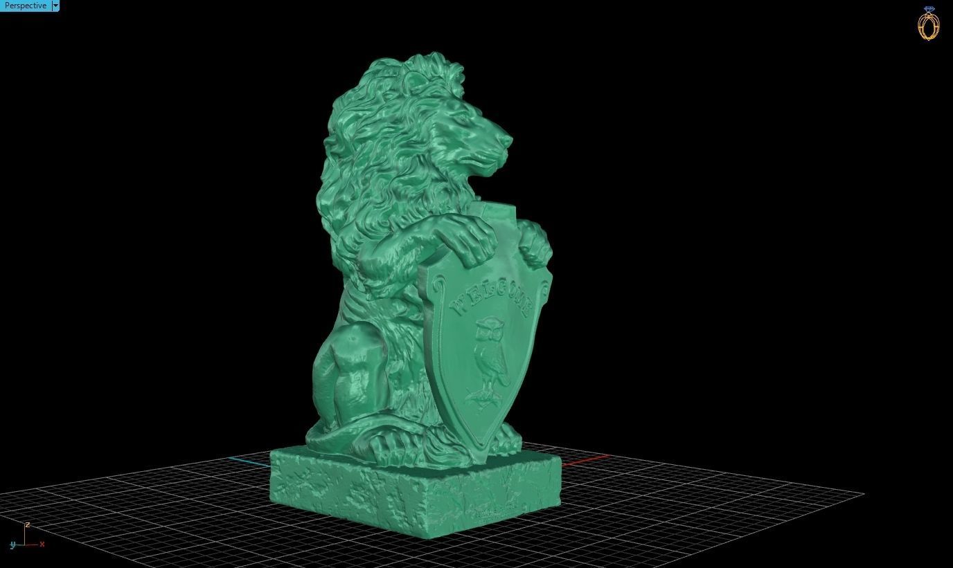 Lion Statue 3D Print Model 3D print model_7