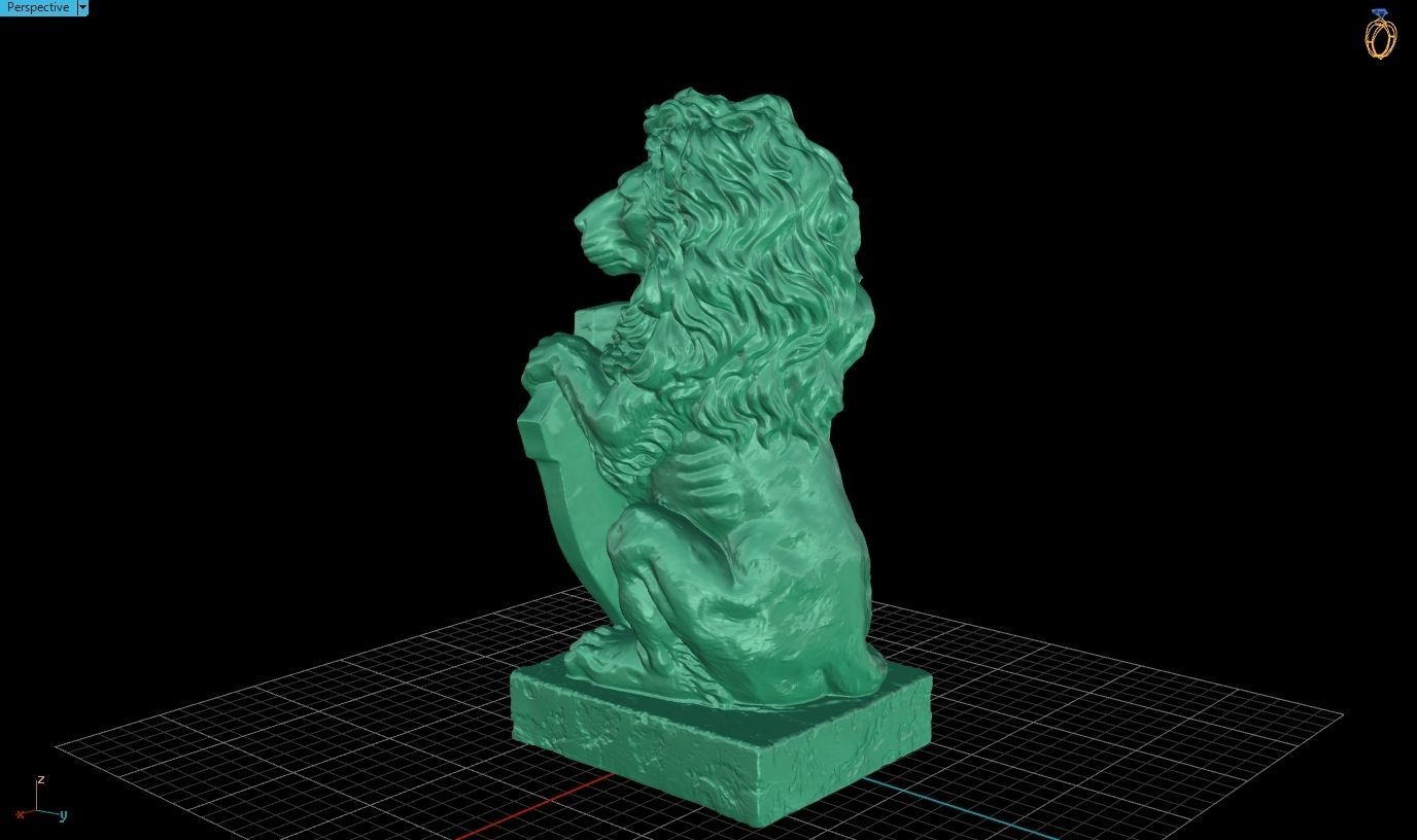 Lion Statue 3D Print Model 3D print model_8