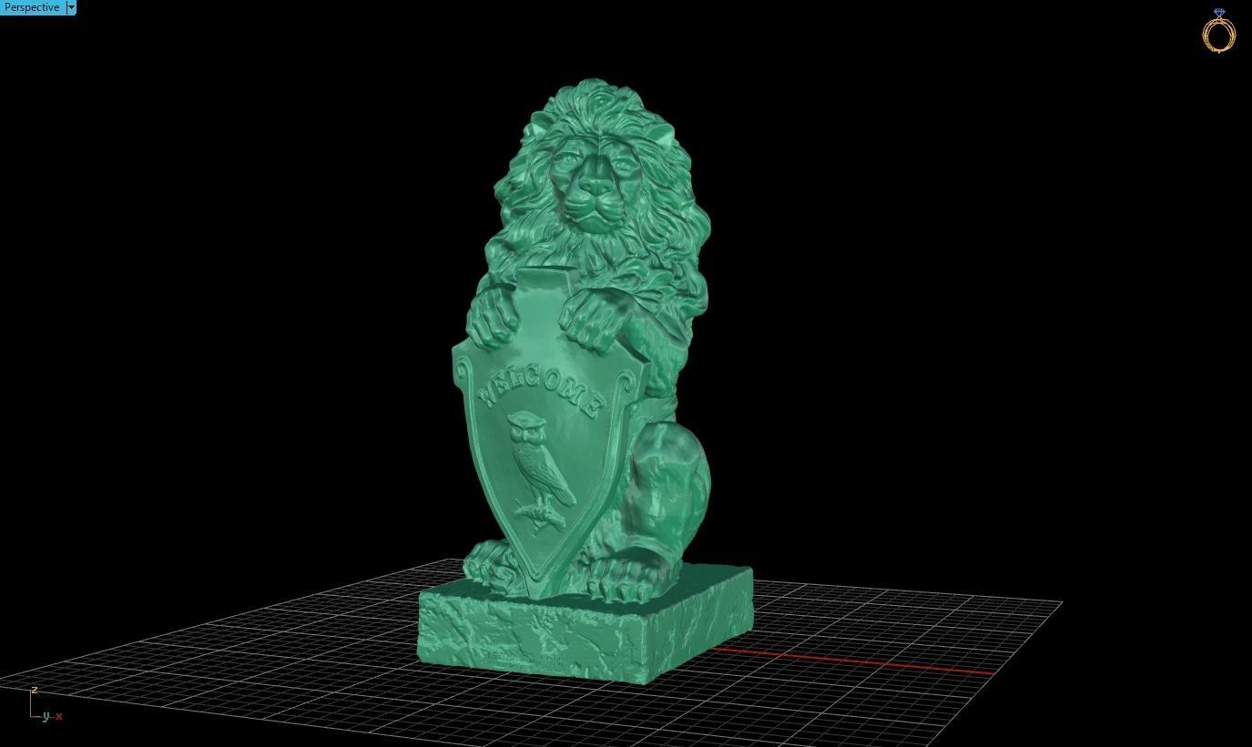 Lion Statue 3D Print Model 3D print model_6