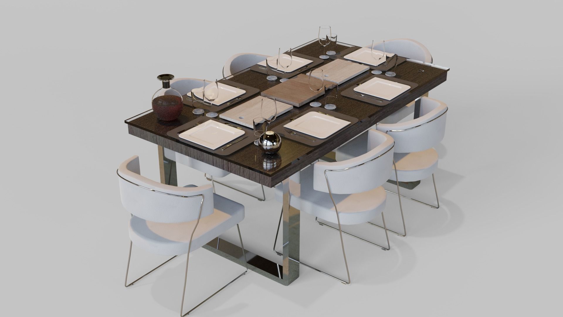 Dining Table 3D model_1