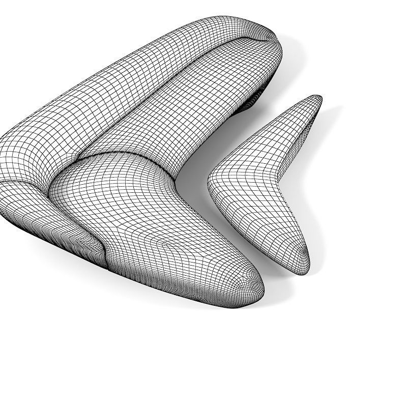 Zaha Hadid Moon System Sofa Furniture 3D model CGTrader