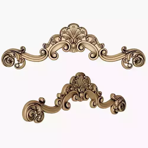 Carved crown decor for cnc 