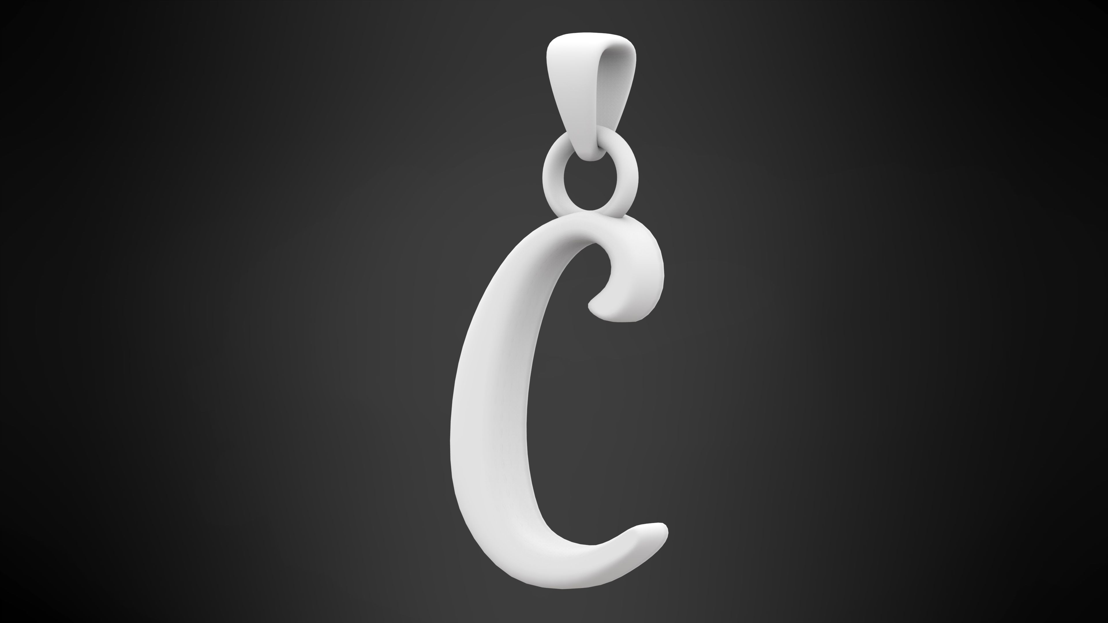 Nautilus Pompilius Font C Pendant 3D print model_4