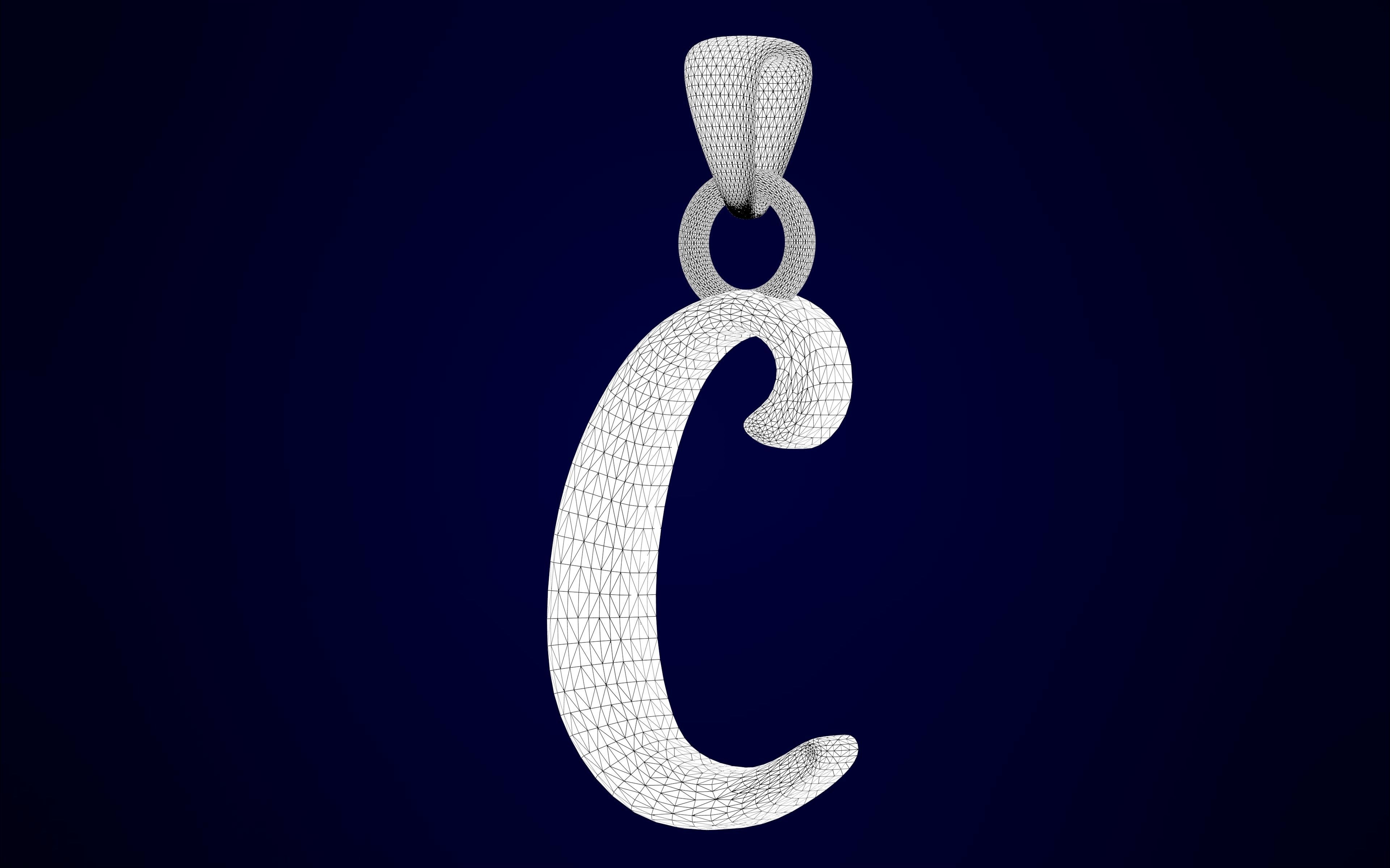 Nautilus Pompilius Font C Pendant 3D print model_8