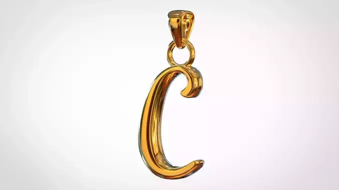 Nautilus Pompilius Font C Pendant 3D print model