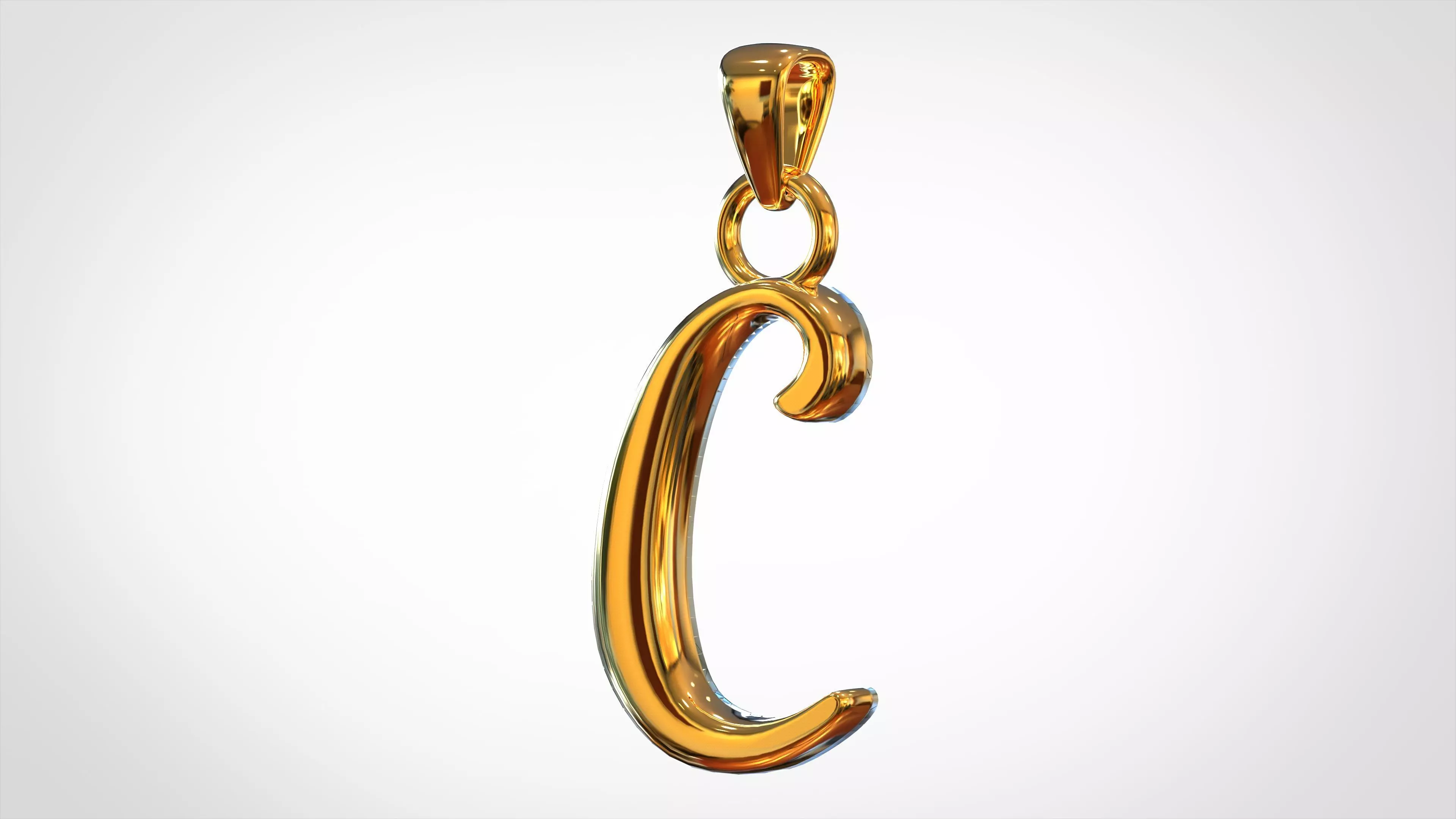 Nautilus Pompilius Font C Pendant 3D print model_0