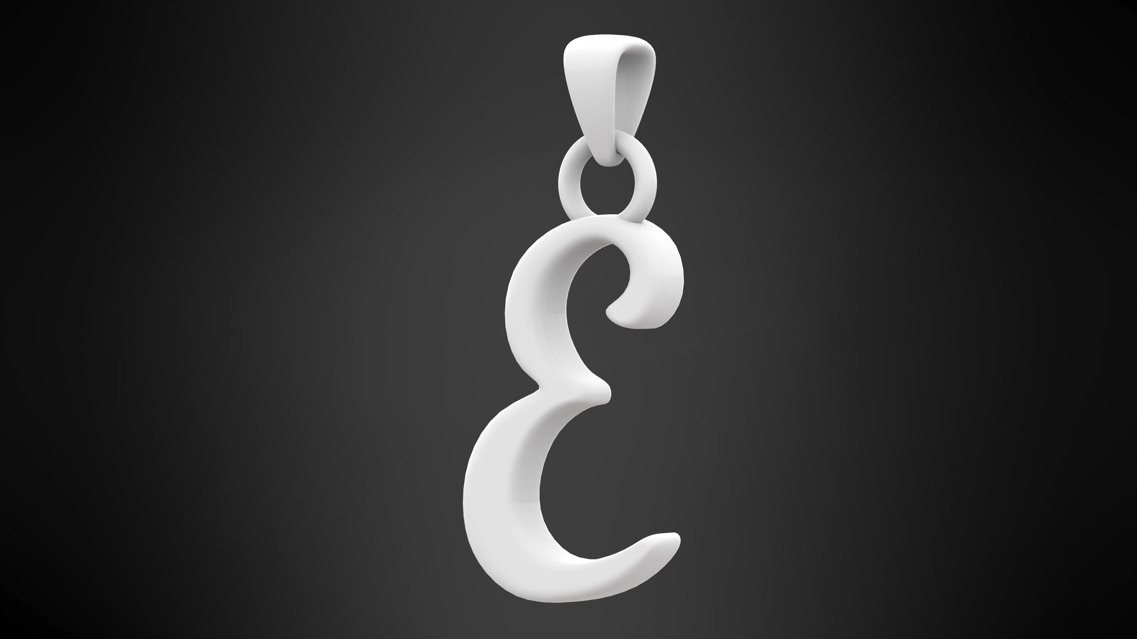 Nautilus Pompilius Font E Pendant 3D print model_4
