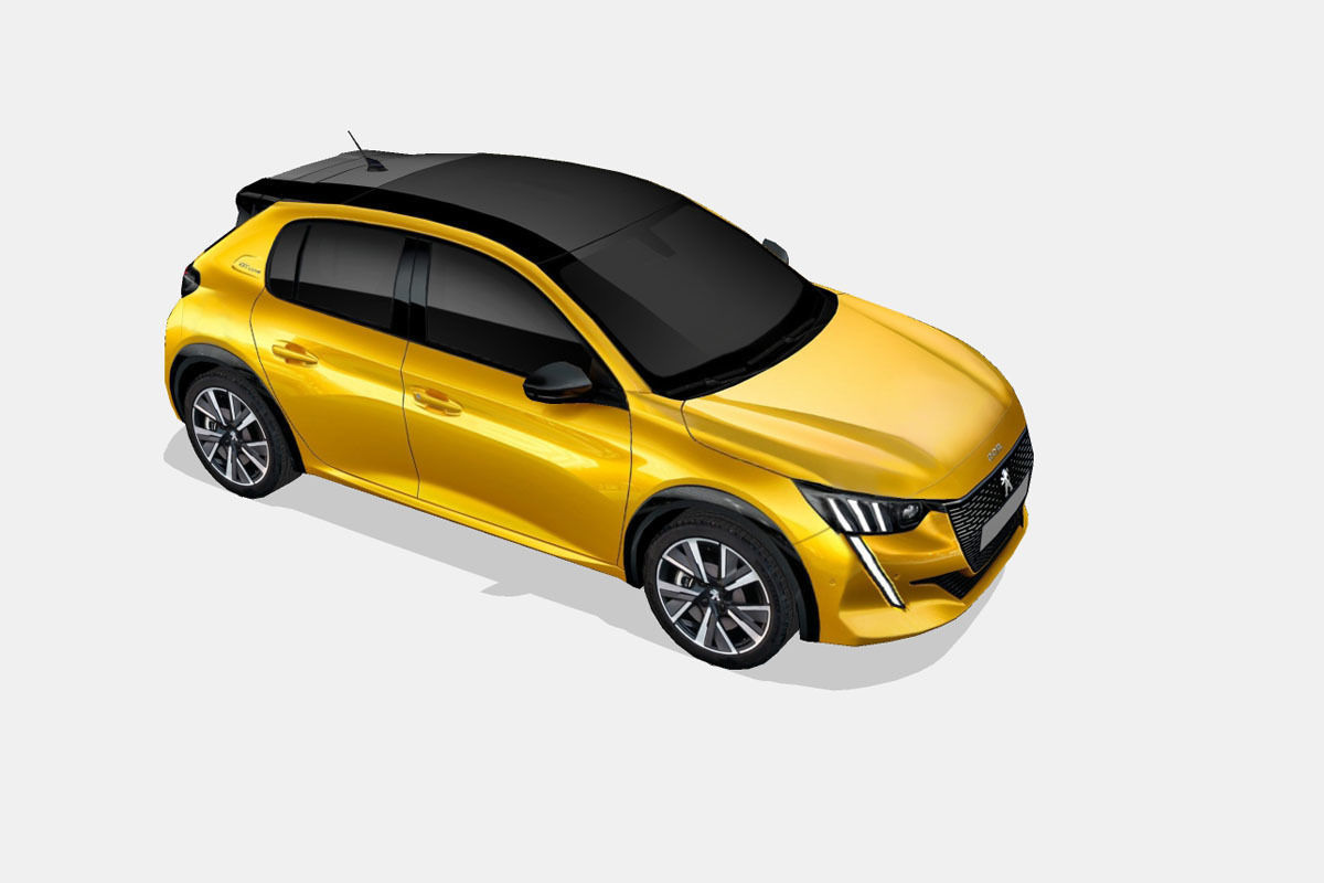 Peugeot 208 2020 Low-poly 3D model_20