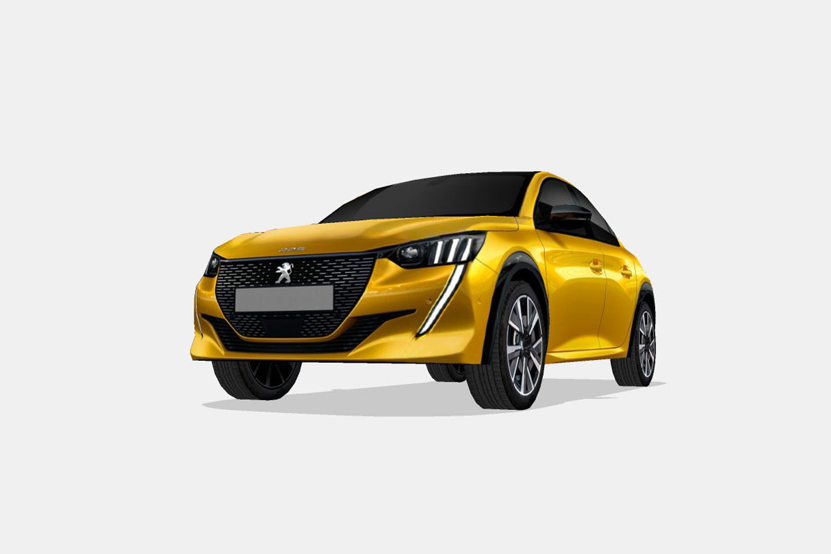 Peugeot 208 2020 Low-poly 3D model_4