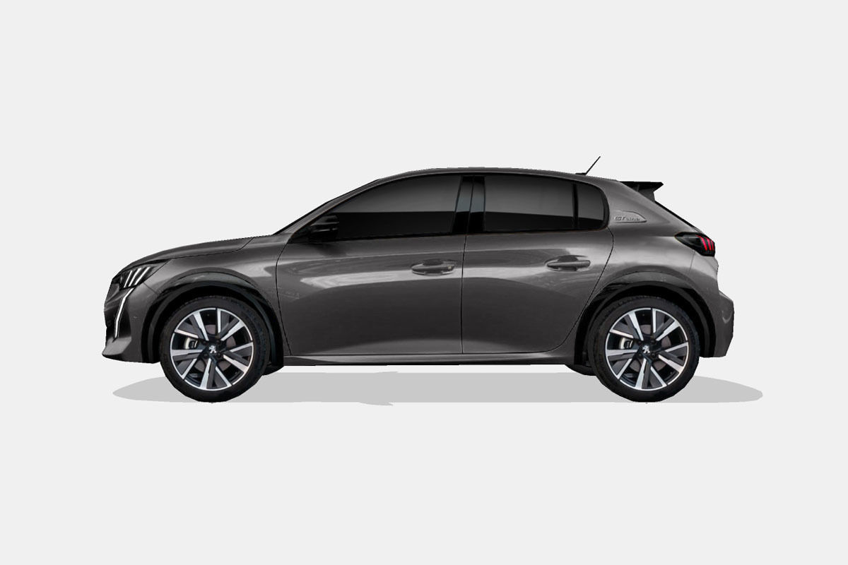 Peugeot 208 2020 Low-poly 3D model_10