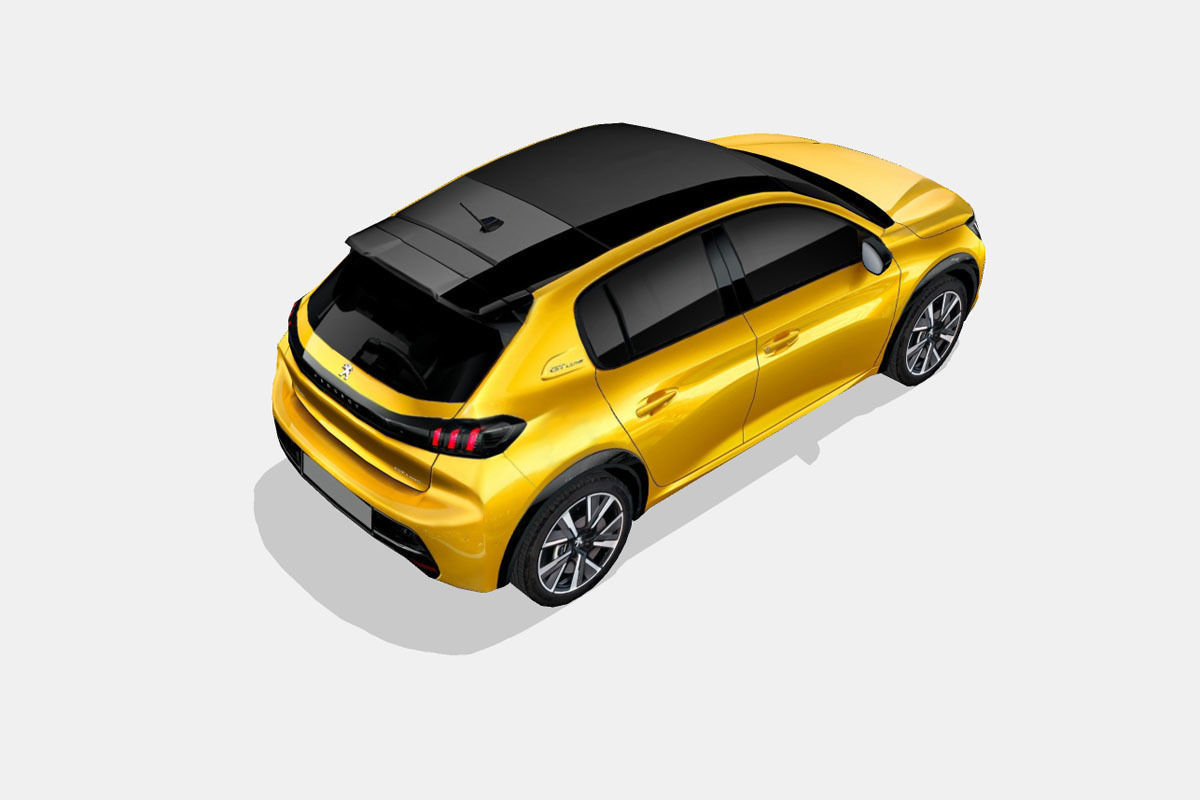 Peugeot 208 2020 Low-poly 3D model_18
