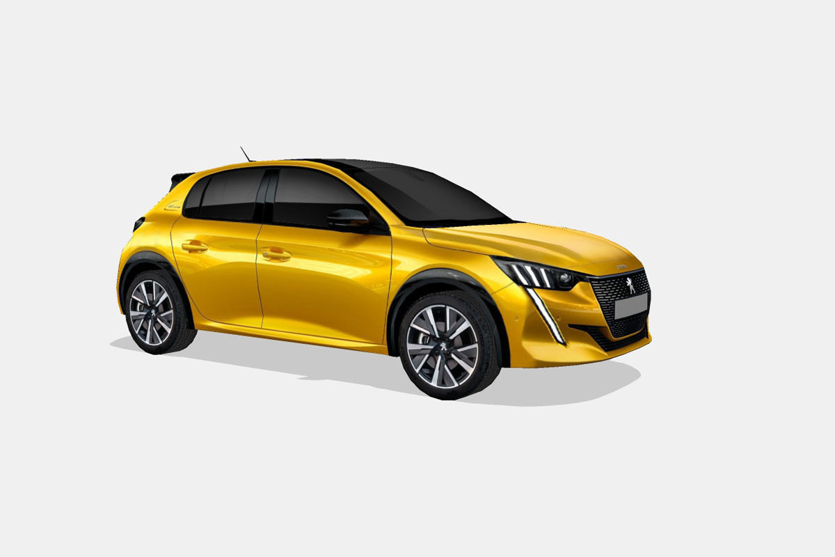 Peugeot 208 2020 Low-poly 3D model_21