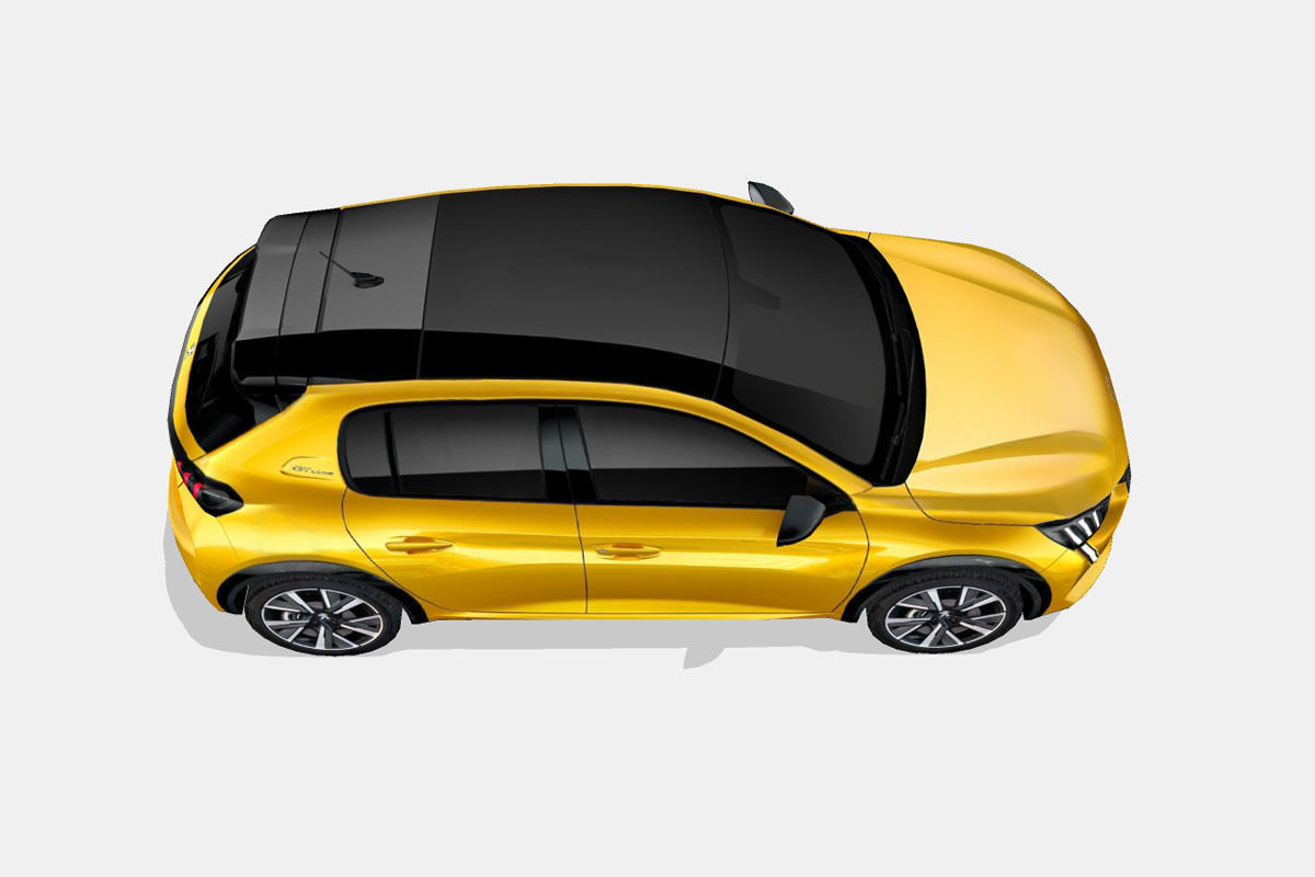 Peugeot 208 2020 Low-poly 3D model_19