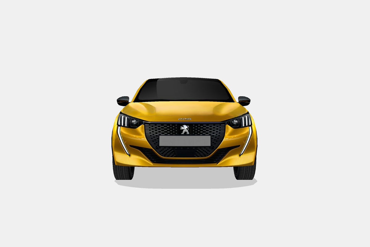 Peugeot 208 2020 Low-poly 3D model_3