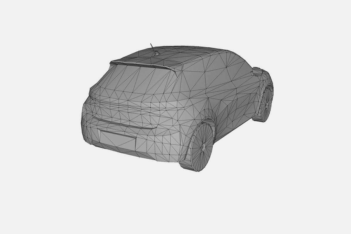 Peugeot 208 2020 Low-poly 3D model_25
