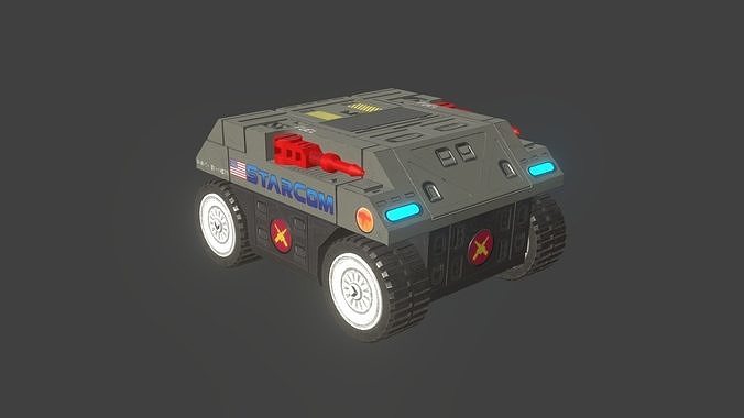StarCom Laser-Rat Low-poly 3D model