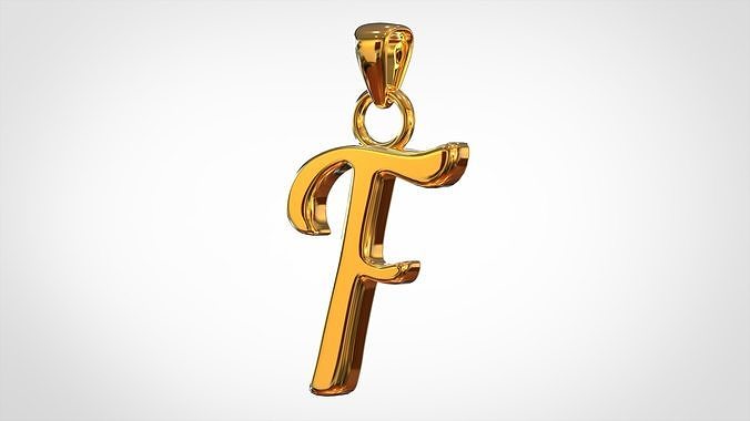 Nautilus Pompilius Font F Pendant 3D print model