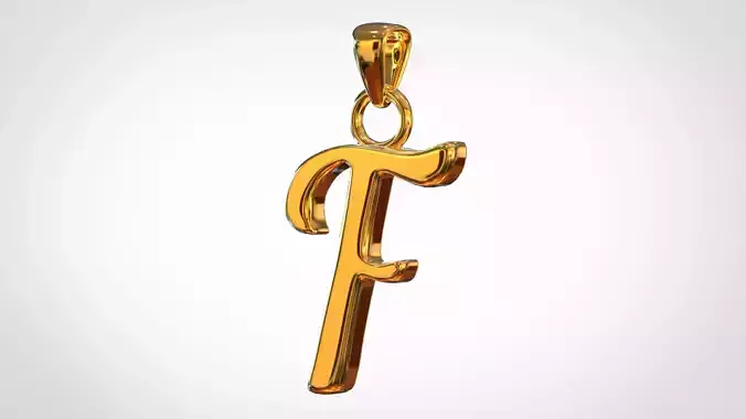 Nautilus Pompilius Font F Pendant 3D print model