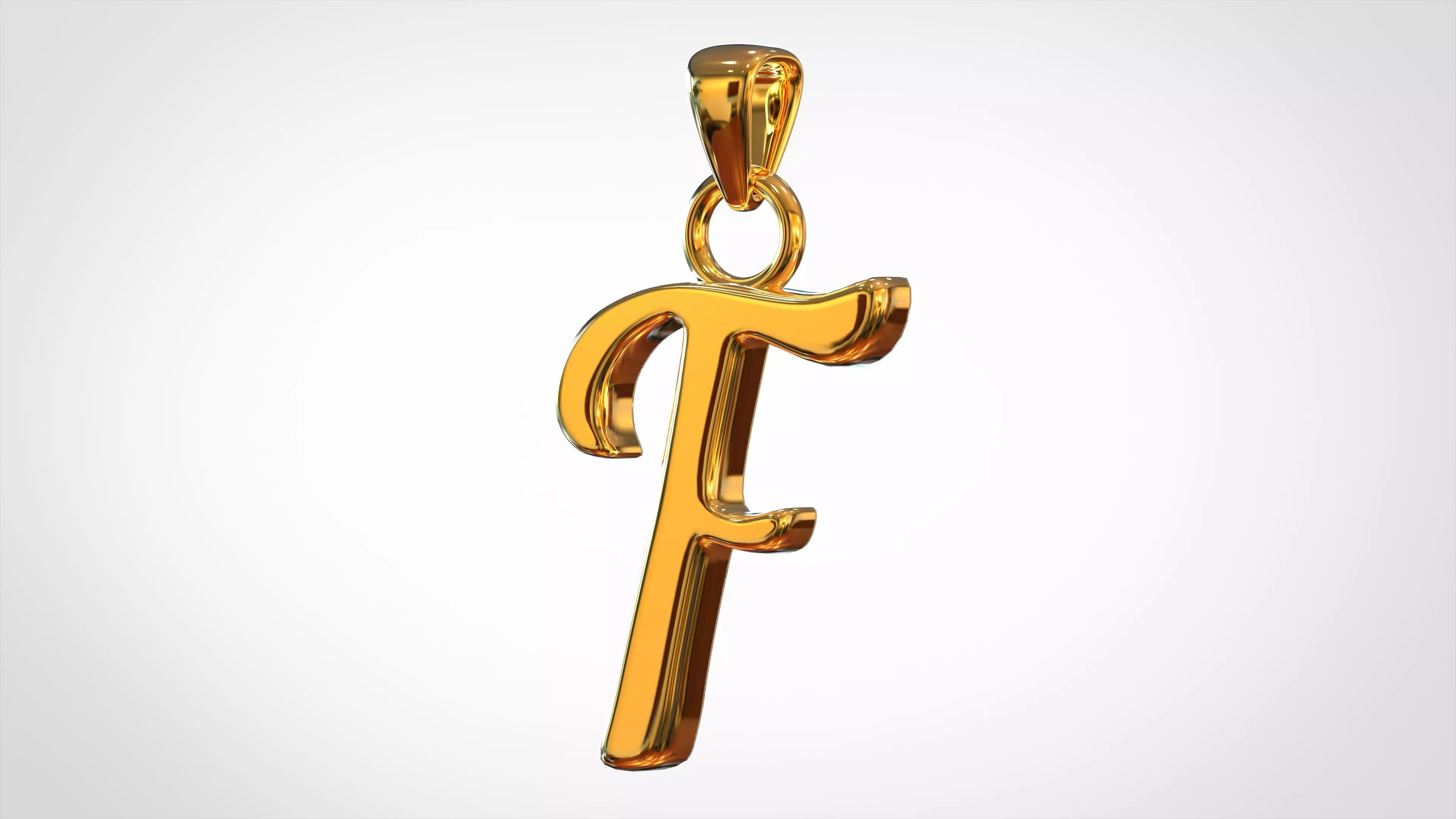 Nautilus Pompilius Font F Pendant 3D print model_0