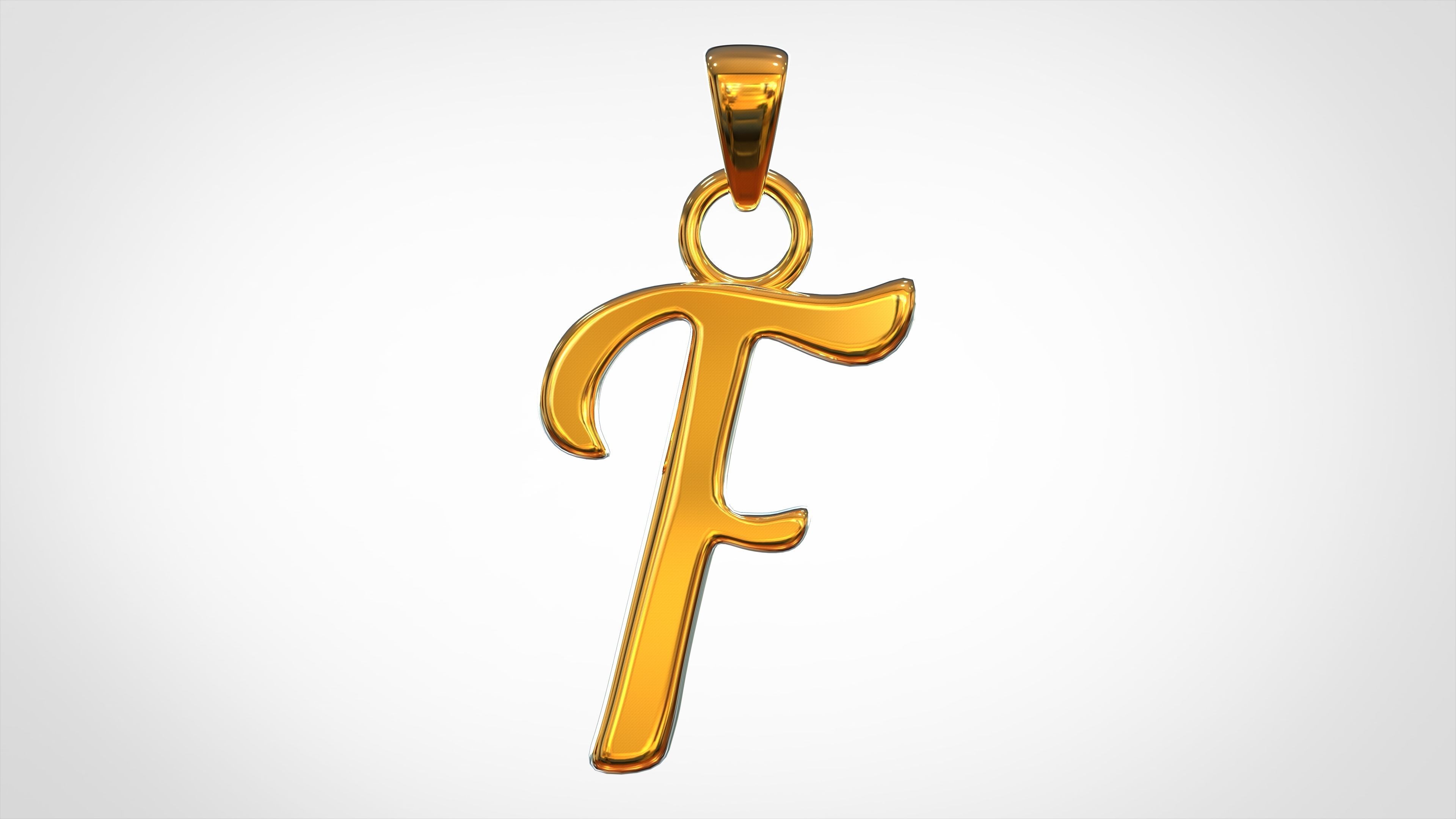 Nautilus Pompilius Font F Pendant 3D print model_1