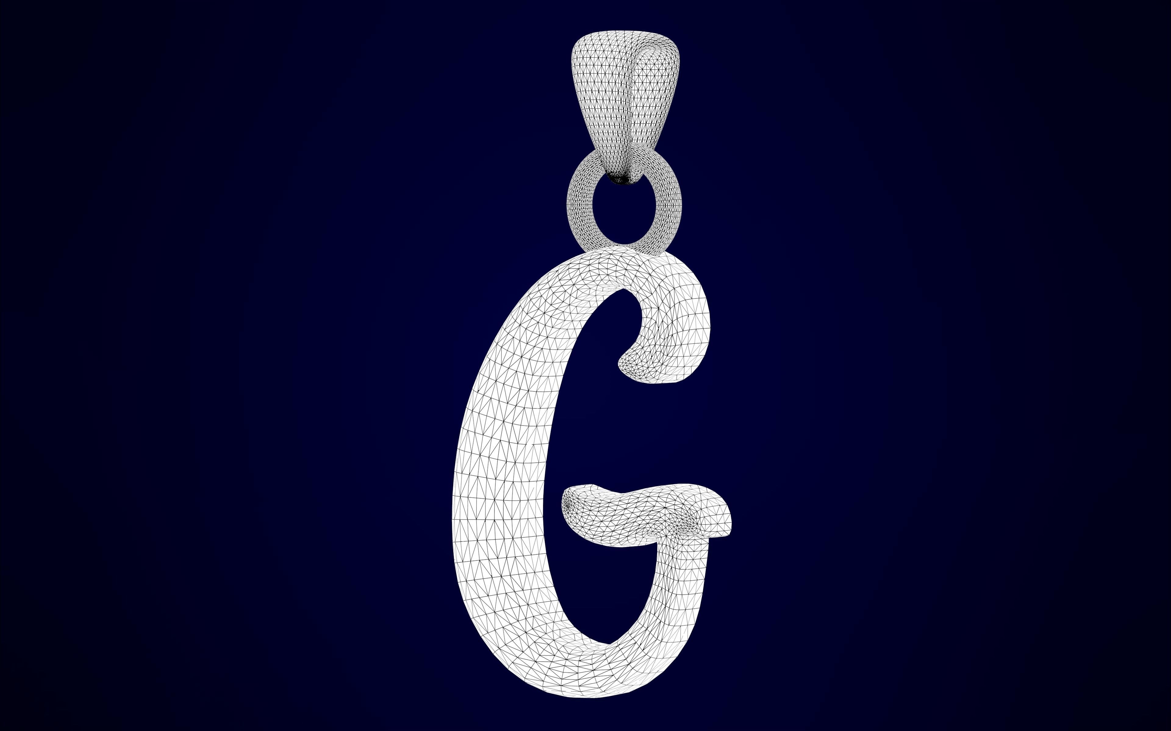 Nautilus Pompilius Font G Pendant 3D print model_8