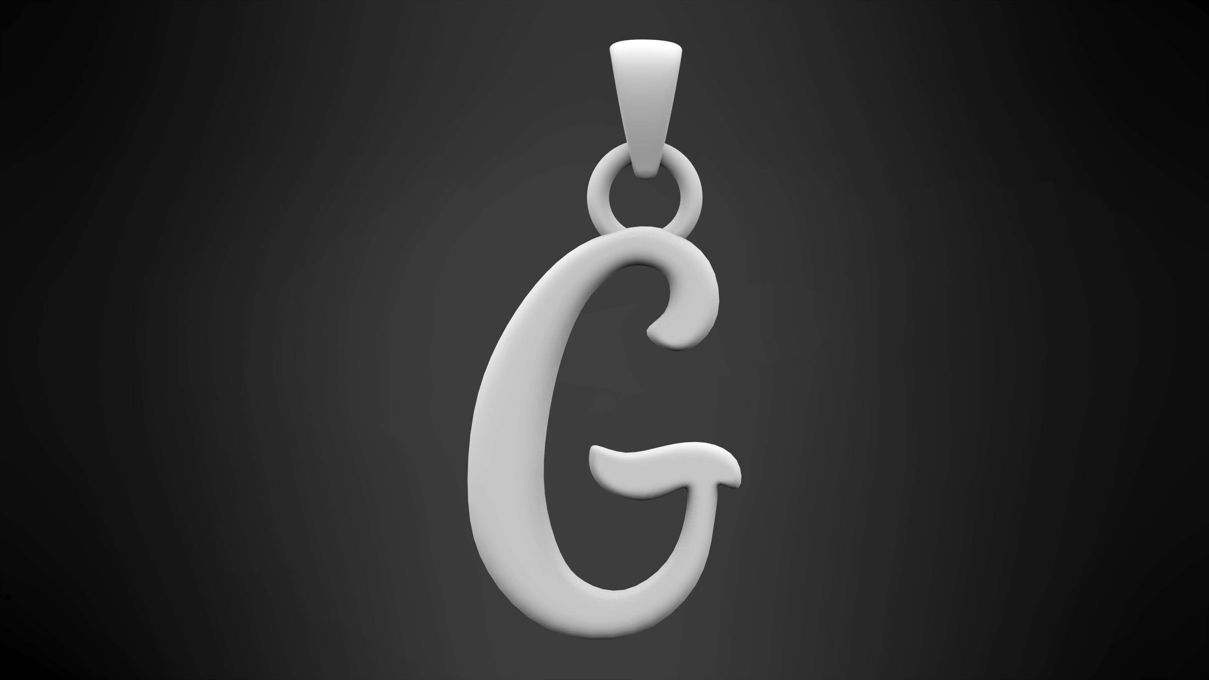 Nautilus Pompilius Font G Pendant 3D print model_5
