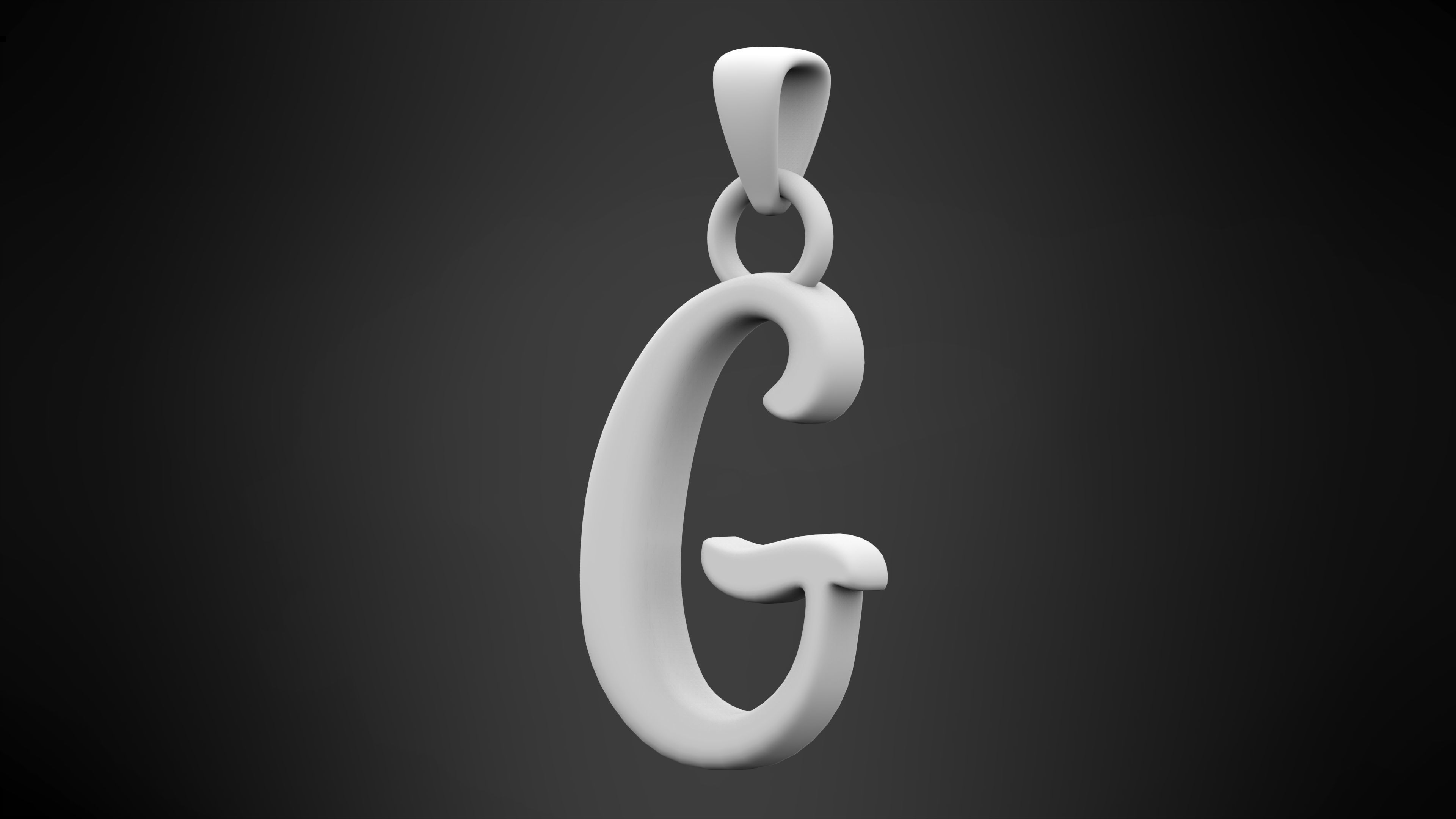 Nautilus Pompilius Font G Pendant 3D print model_4