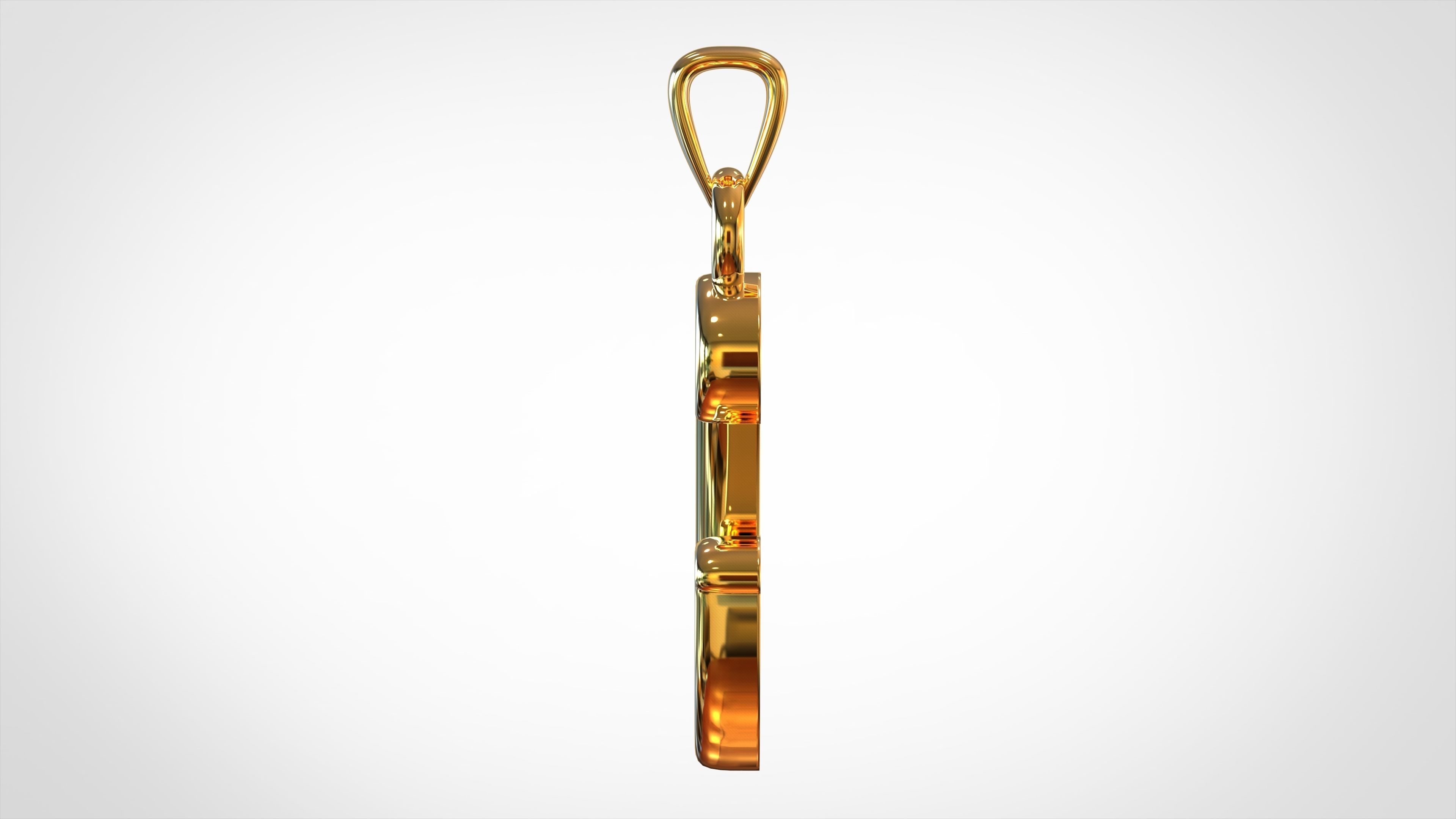 Nautilus Pompilius Font G Pendant 3D print model_2