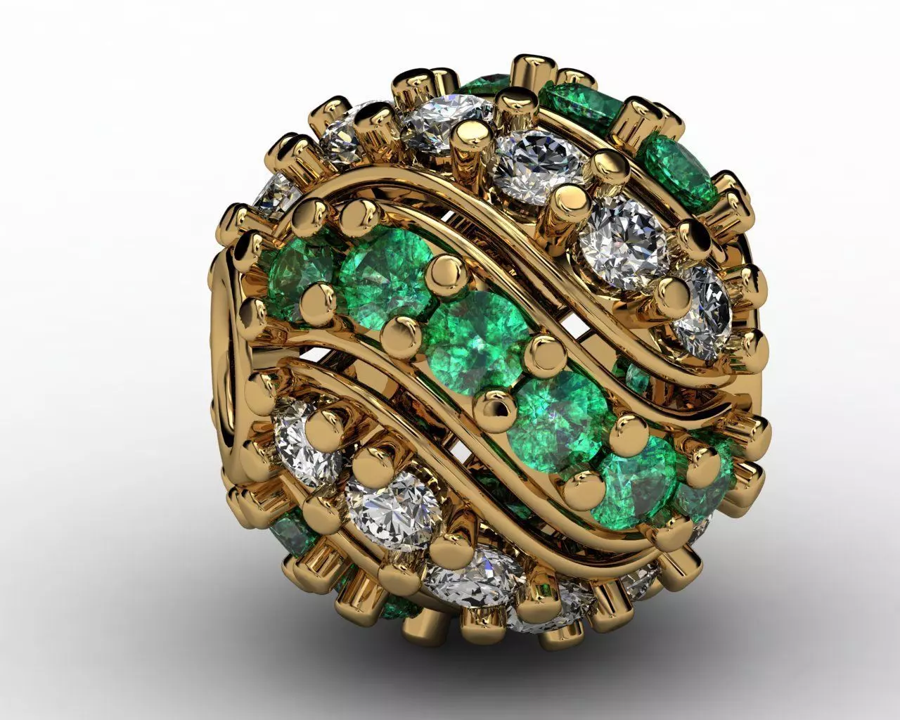 DIAMOND STONE BALLS PRINTABLE WITH CAM MACHINE 3D print model