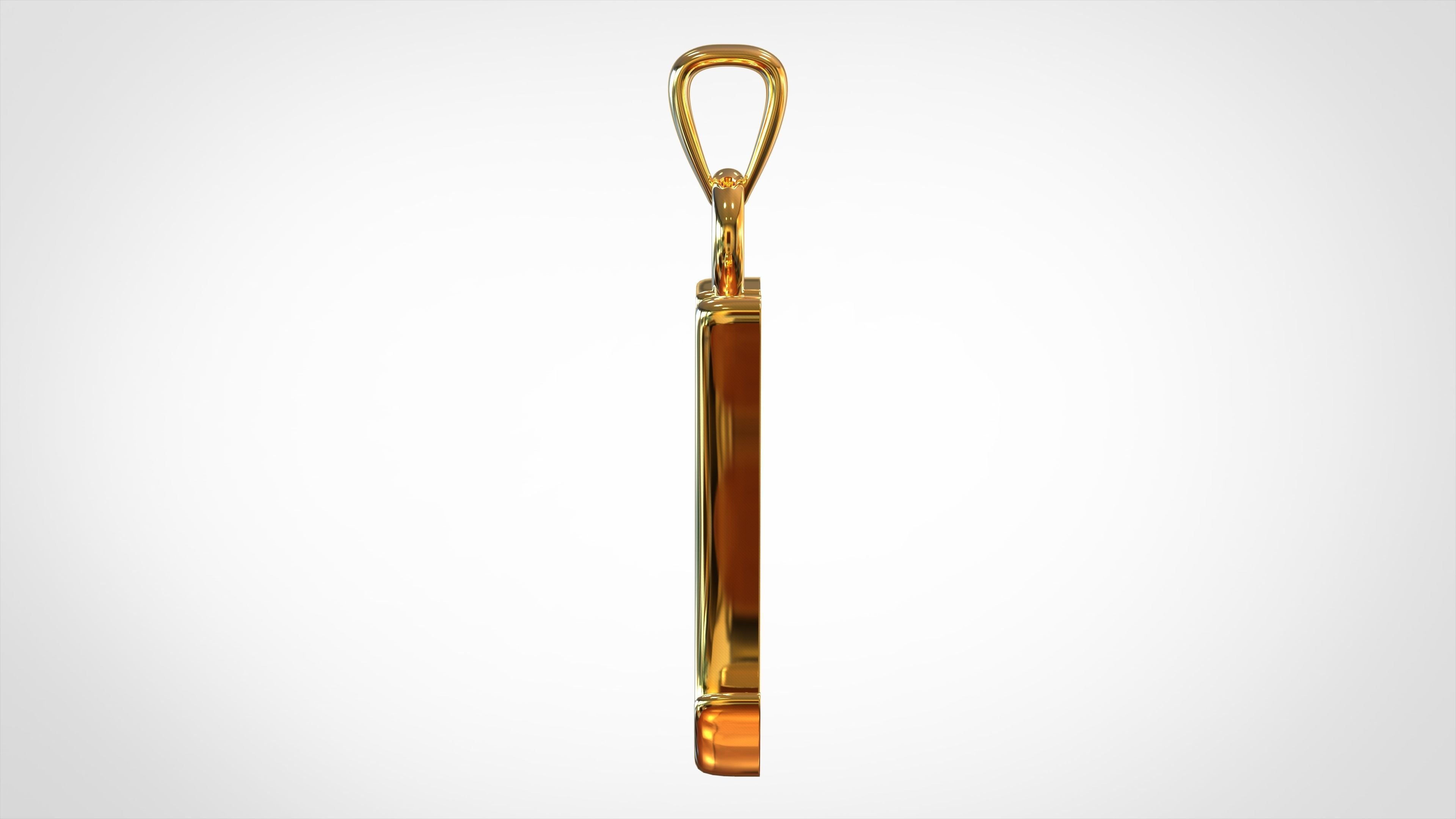 Nautilus Pompilius Font H Pendant 3D print model_2