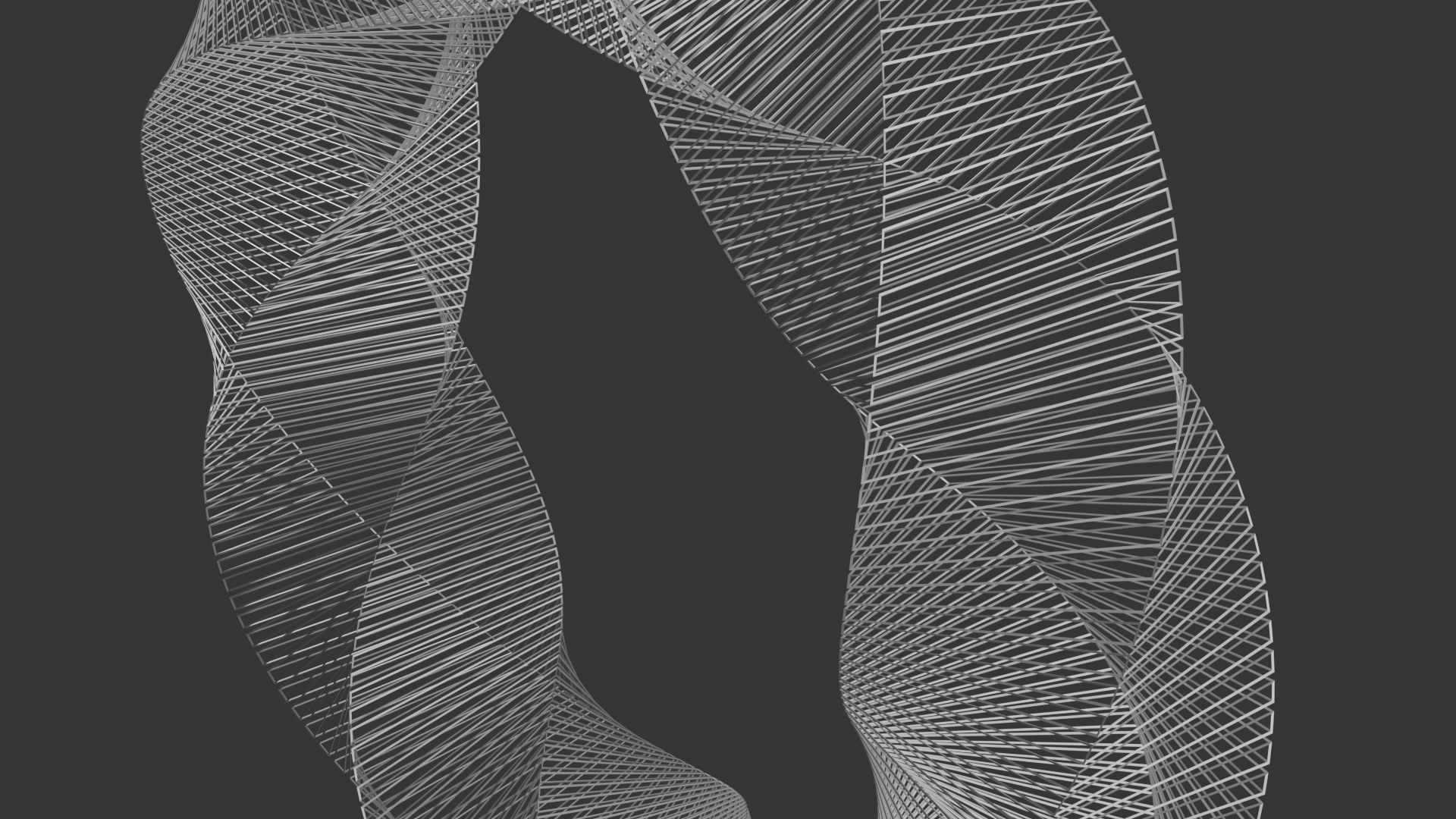 3D Twisted Cube 3D model_4