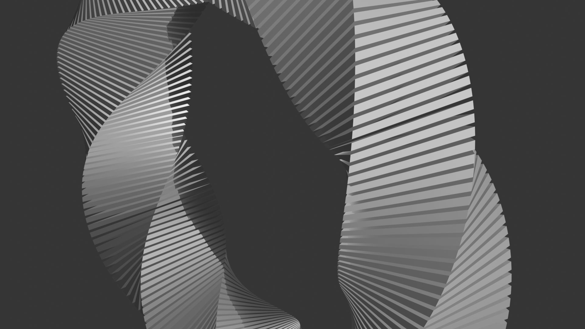 3D Twisted Cube 3D model_3