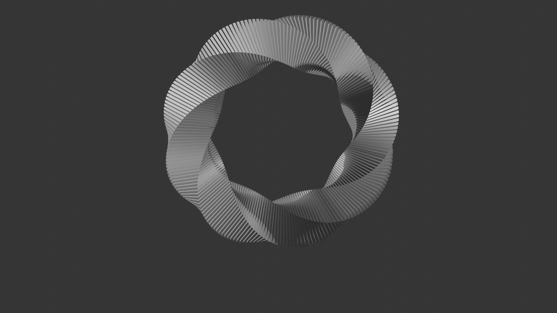 3D Twisted Cube 3D model_1