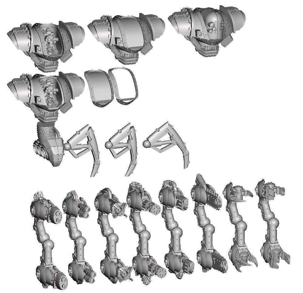 Dark Techno Carcinax Automata 3D print model_3