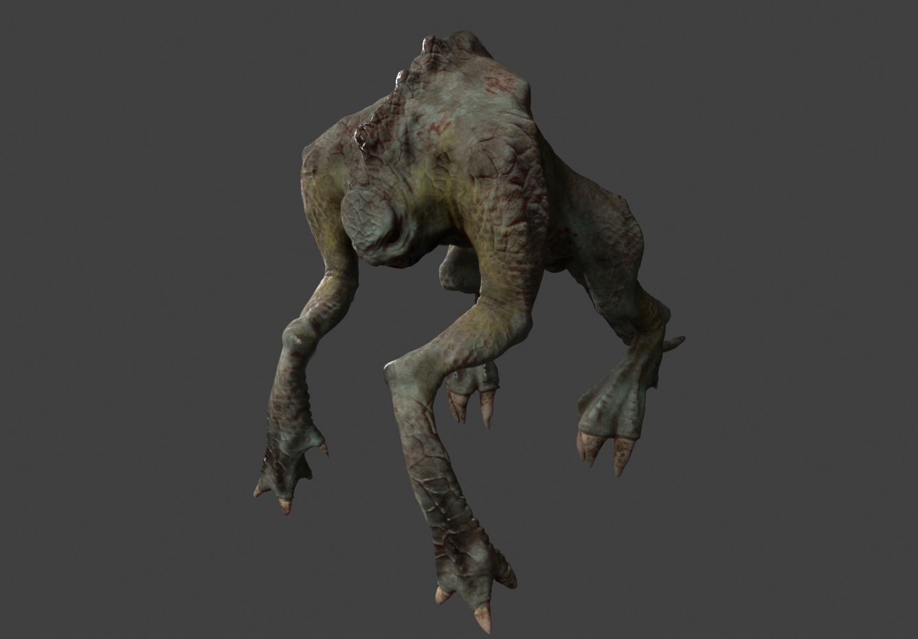 Monster Bush Master Mutant Low-poly 3D model_1